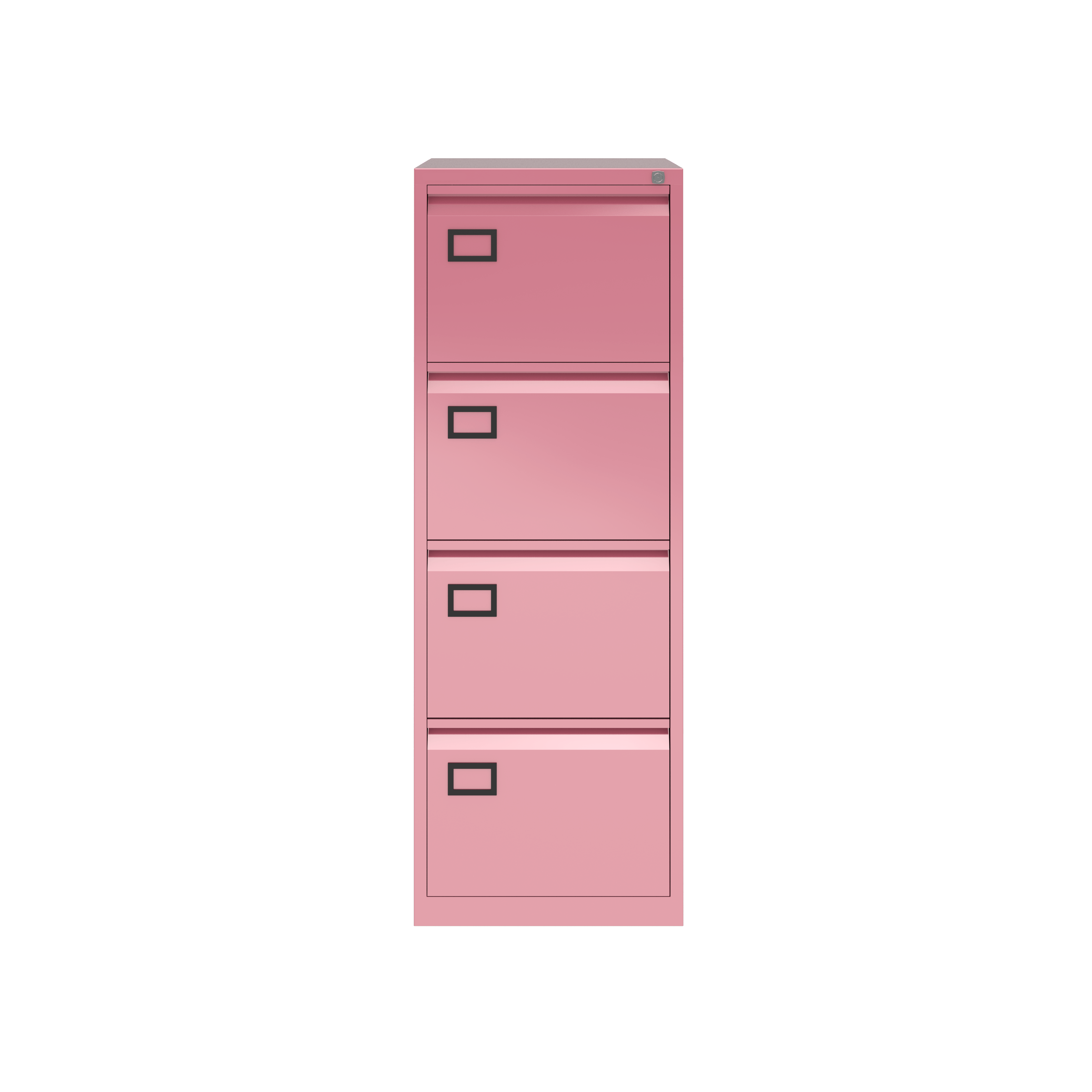 Aoc Filing Cabinet Foolscap Bisley Pink Bisley